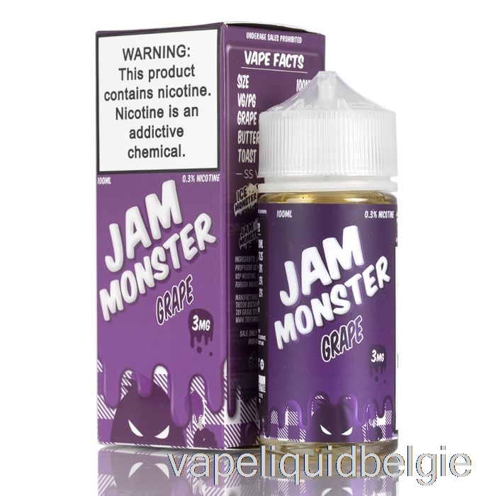 Vape België Druif - Jam Monstervloeistoffen - 100ml 0mg